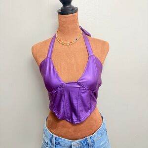 Purple Halter Top